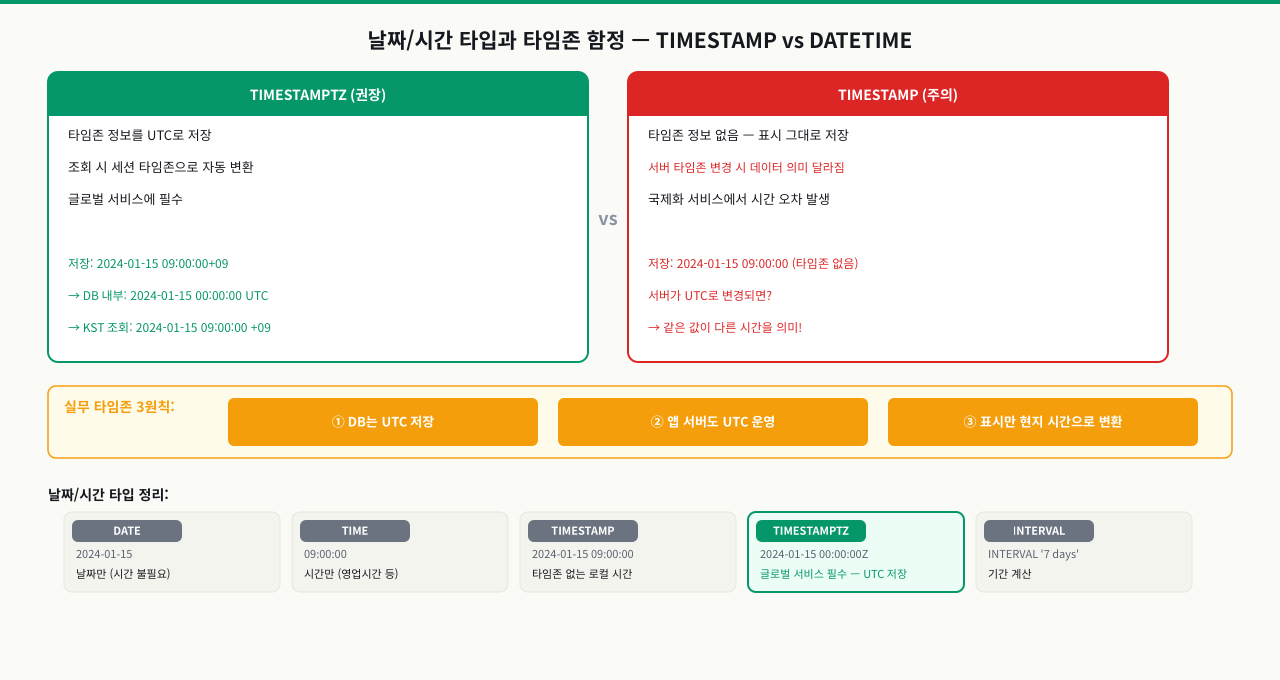 숫자와 문자 타입 — 잘못 선택하면 생기는 문제들